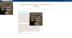 Desktop Screenshot of learningtoplayplayingtolearn.blogspot.com