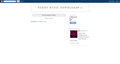 Desktop Screenshot of nerdymusicdownloads2.blogspot.com