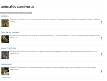 Tablet Screenshot of animalescarnivoros18.blogspot.com