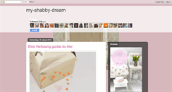 Desktop Screenshot of my-shabby-dream.blogspot.com