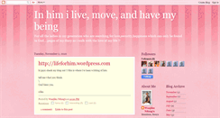 Desktop Screenshot of inhimilivemoveandhavemybeing.blogspot.com