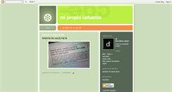 Desktop Screenshot of mipropioesfuerzo.blogspot.com