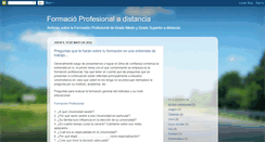 Desktop Screenshot of formacionprofesionaldistancia.blogspot.com