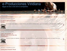 Tablet Screenshot of produccionesviridianablog.blogspot.com