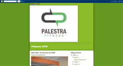 Desktop Screenshot of palestragym.blogspot.com