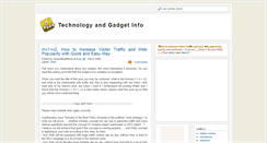 Desktop Screenshot of gadgetinfo4you.blogspot.com