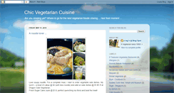Desktop Screenshot of chicvegetarianfood.blogspot.com