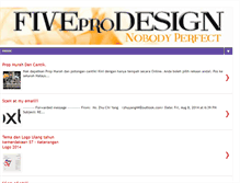 Tablet Screenshot of fiveprodesign.blogspot.com