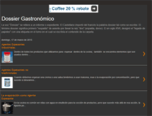 Tablet Screenshot of dossier-gastronomico.blogspot.com