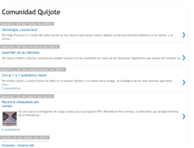 Tablet Screenshot of comunidadquijote.blogspot.com