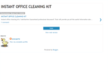 Tablet Screenshot of instantofficecleaningkit.blogspot.com