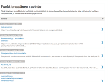Tablet Screenshot of funktionaalinenravinto.blogspot.com