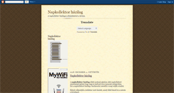 Desktop Screenshot of napkollektorhazilag.blogspot.com