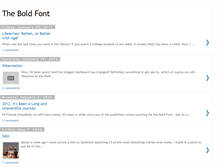 Tablet Screenshot of boldfont.blogspot.com