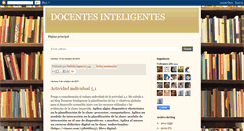 Desktop Screenshot of docentesinteligentes.blogspot.com