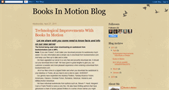 Desktop Screenshot of booksinmotion.blogspot.com