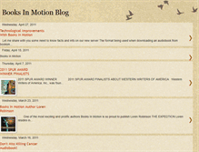 Tablet Screenshot of booksinmotion.blogspot.com