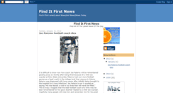 Desktop Screenshot of finditfirstnews.blogspot.com