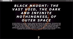 Desktop Screenshot of blacknaught.blogspot.com