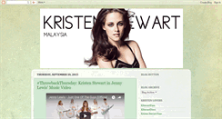 Desktop Screenshot of kristenstewartmalaysia.blogspot.com