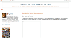 Desktop Screenshot of joelgillespie.blogspot.com