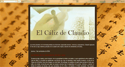 Desktop Screenshot of elcalizdeclaudio.blogspot.com