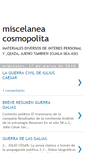 Mobile Screenshot of miscelaneacosmopolita.blogspot.com