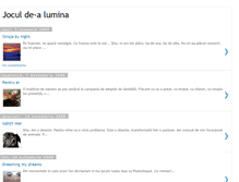 Tablet Screenshot of jocul-de-a-lumina.blogspot.com