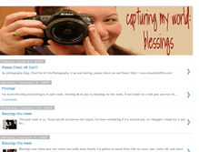 Tablet Screenshot of capturingmyworldblessings.blogspot.com