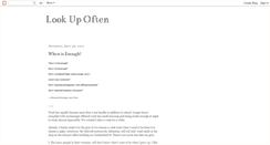Desktop Screenshot of lookupoften.blogspot.com