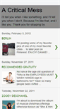 Mobile Screenshot of mycriticalmess.blogspot.com