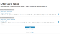 Tablet Screenshot of little-snake-tattoo-tatjana.blogspot.com