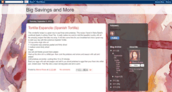 Desktop Screenshot of bigsavingsandmore.blogspot.com