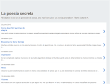 Tablet Screenshot of lapoesiasecreta.blogspot.com