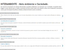 Tablet Screenshot of interambiente-meioambienteesociedade.blogspot.com