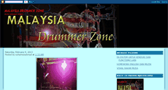 Desktop Screenshot of malaysiadrummerzone.blogspot.com