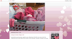 Desktop Screenshot of loadsofpink.blogspot.com