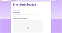 Desktop Screenshot of bhumikasboudoir.blogspot.com