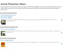 Tablet Screenshot of animalprotectionvoters.blogspot.com