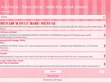 Tablet Screenshot of bisnisonlineku-klikbisnis.blogspot.com