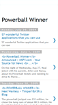 Mobile Screenshot of powerballwinners.blogspot.com
