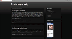 Desktop Screenshot of exploringgravity.blogspot.com