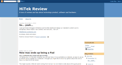 Desktop Screenshot of hitekreview.blogspot.com