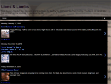 Tablet Screenshot of lions-and-lambs.blogspot.com