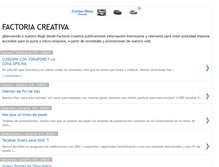 Tablet Screenshot of factoriacreativa.blogspot.com