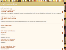 Tablet Screenshot of bodycleansetips.blogspot.com