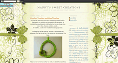 Desktop Screenshot of mandyssweetcreations.blogspot.com