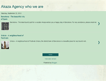 Tablet Screenshot of akazaagency.blogspot.com