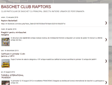 Tablet Screenshot of baschetclubraptorsbucuresti.blogspot.com