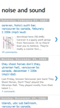 Mobile Screenshot of noiseandsound.blogspot.com